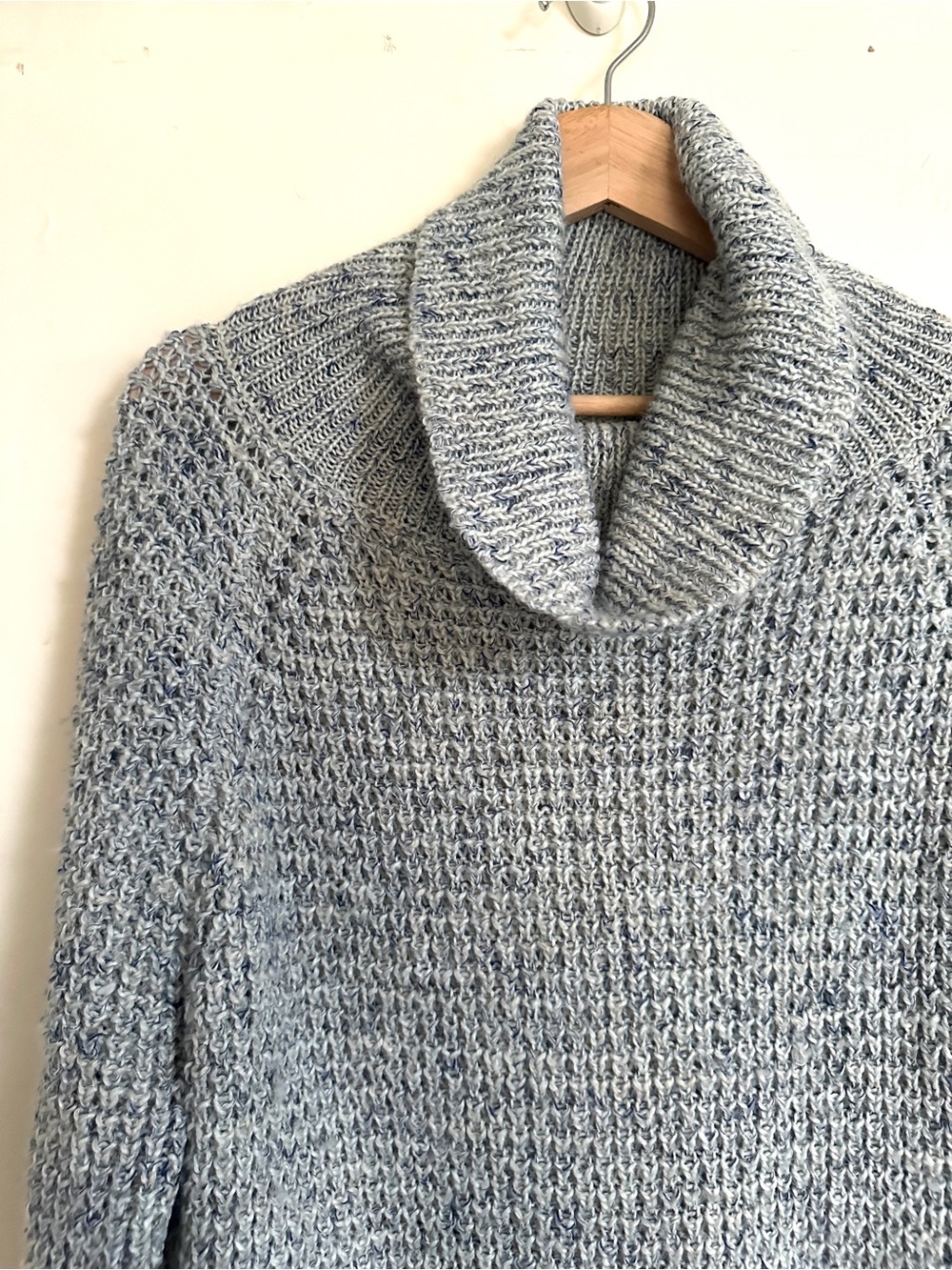 Free People Chunky Knit Wool/Linen Blend Sweater - Picture 3 of 8